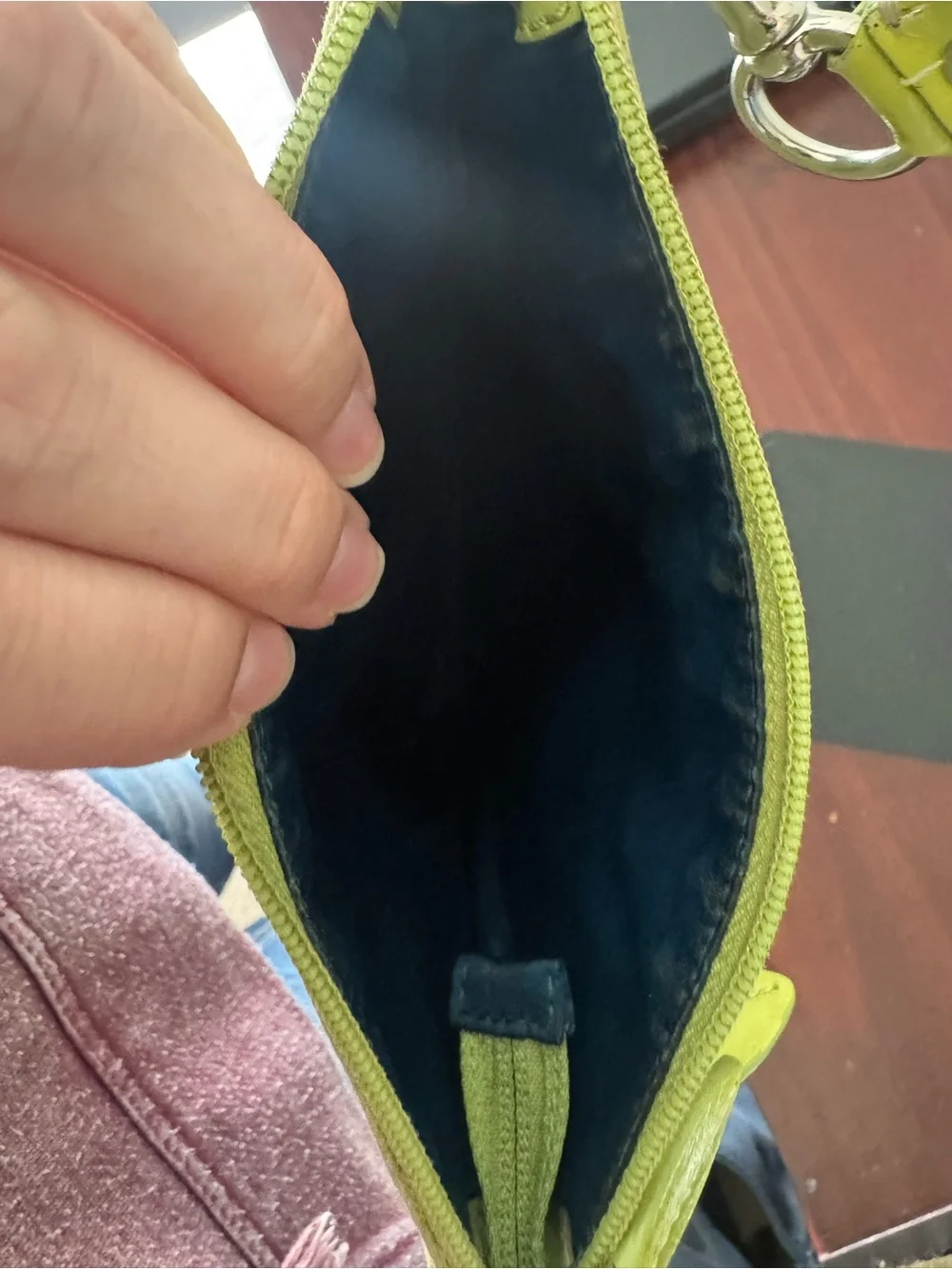 Coach Lime Green Signature Crossbody Bag